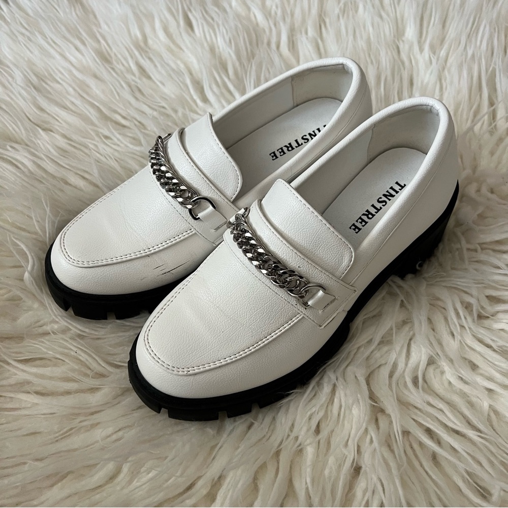 Tinstree Womens platform loafer shoes size 7
